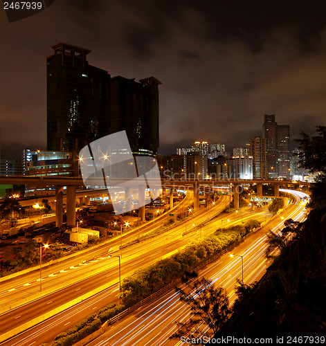 Image of downtown city night