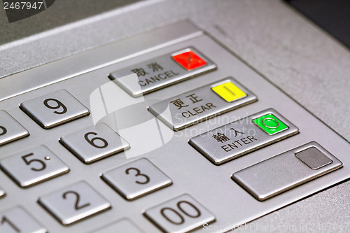 Image of ATM keypad