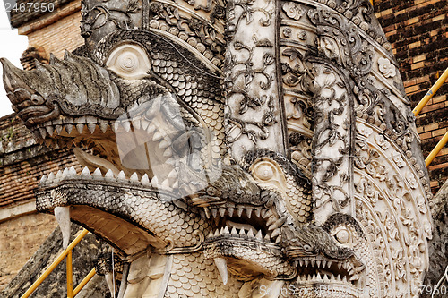 Image of dragon sculpture in Thailand temple