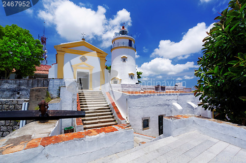 Image of macau famous landmark, lighthouse