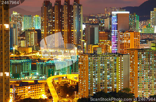 Image of urban area at night