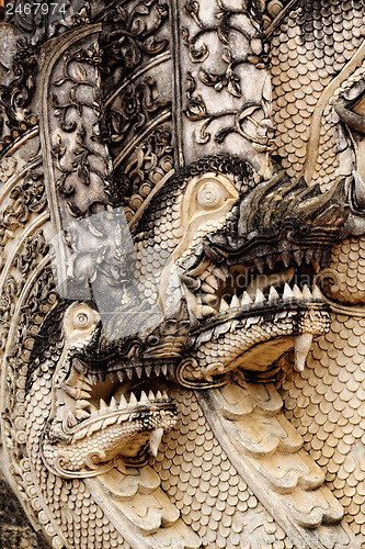Image of dragon sculpture in Thailand temple