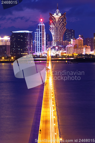 Image of Macau at night 