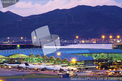 Image of Hongkong airport at tung chung