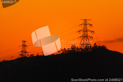 Image of Electricity pylons 