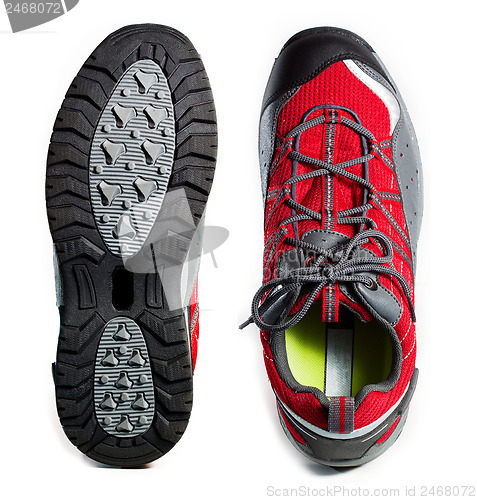 Image of Tough hiking shoes and sole 