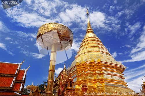 Image of temple  in chiang mai, Thailand