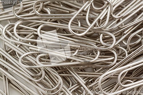 Image of paper clips to background.