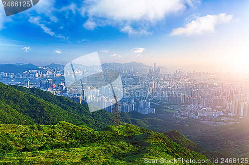 Image of hong kong sunrise