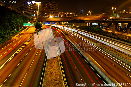 Image of downtown city night