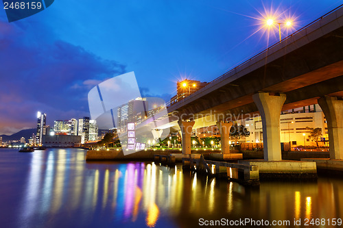 Image of downtown city night