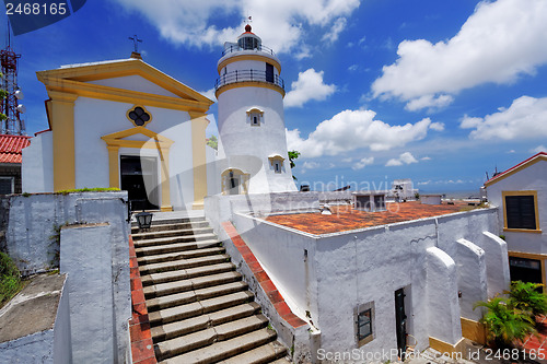 Image of macau famous landmark, lighthouse