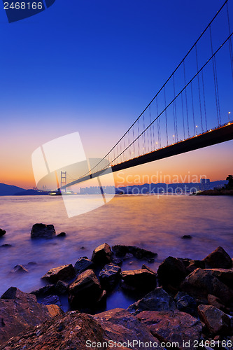 Image of Sunset at Tsing Ma Bridge 