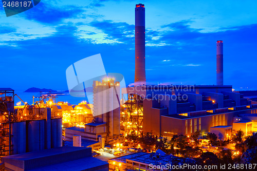 Image of Gas storage spheres tank in petrochemical plant