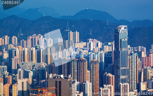 Image of View of Downtown Kowloon Hongkong from Tsuen Wan