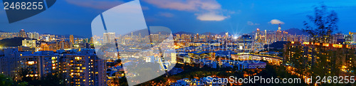 Image of hongkong city night
