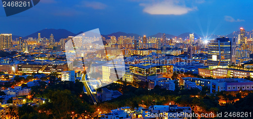 Image of hongkong city night