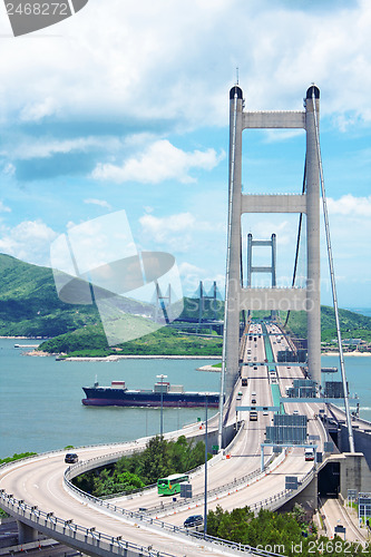 Image of Tsing Ma Bridge in Hong Kong