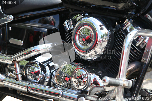 Image of motorbike motor