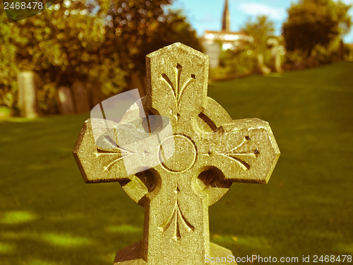 Image of Retro look Glasgow cemetery