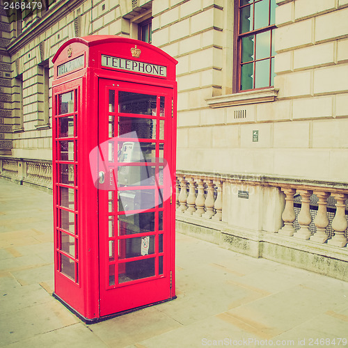 Image of Vintage look London telephone box