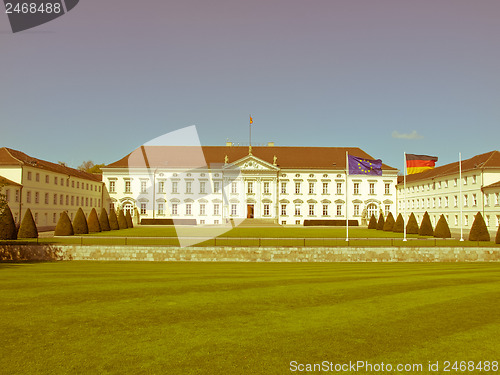 Image of Retro looking Schloss Bellevue, Berlin