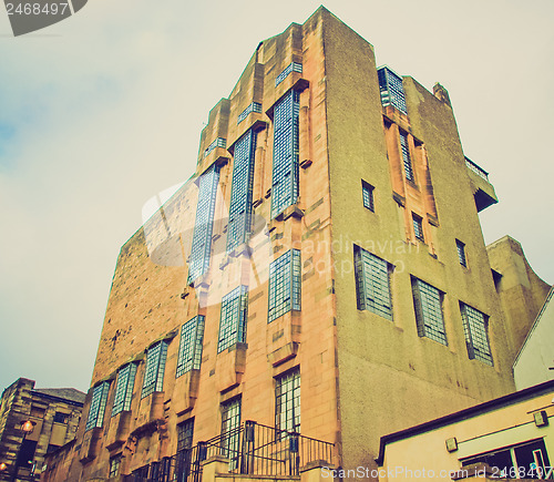 Image of Retro looking Glasgow School of Art