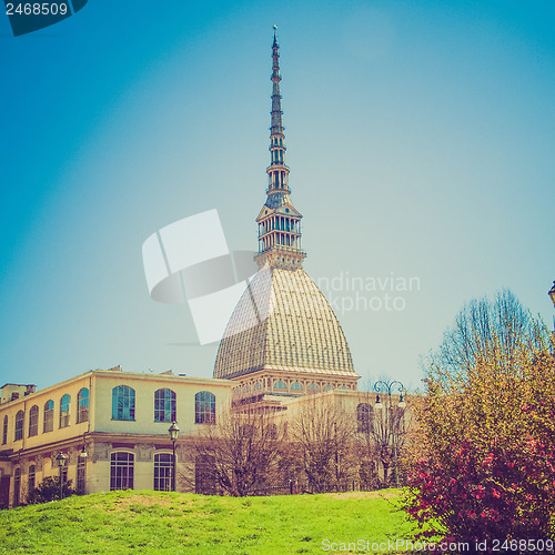 Image of Retro look Mole Antonelliana Turin