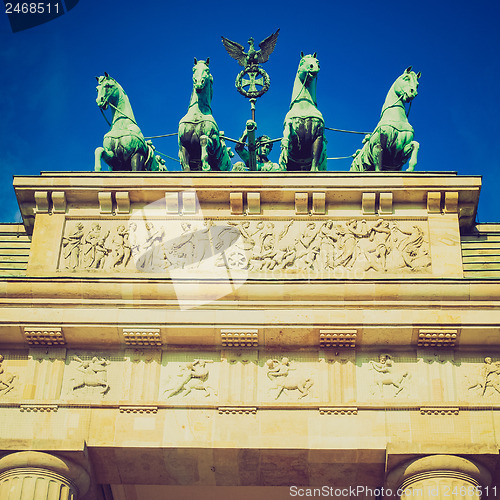 Image of Retro look Brandenburger Tor, Berlin