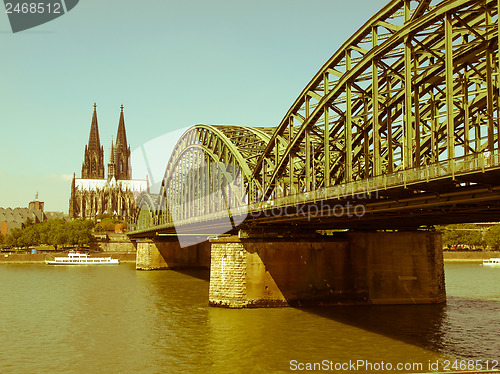 Image of Retro looking Koeln panorama