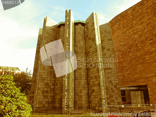 Image of Retro looking Coventry Cathedral