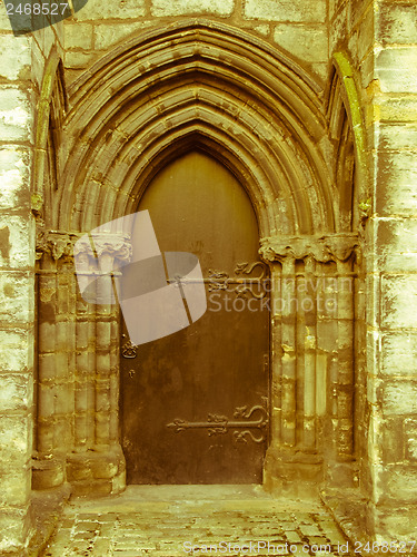 Image of Retro look Glasgow cathedral