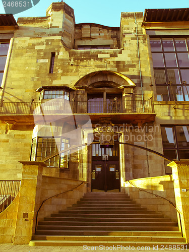 Image of Retro look Glasgow School of Art