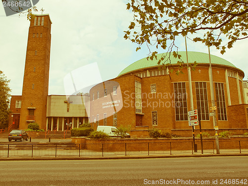 Image of Retro looking St Catherine, Birmingham