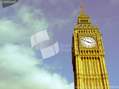 Image of Retro looking Big Ben London
