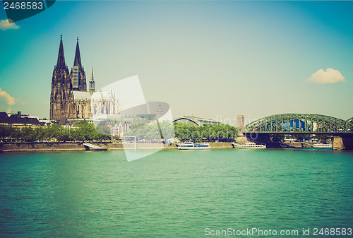 Image of Retro look Koeln panorama