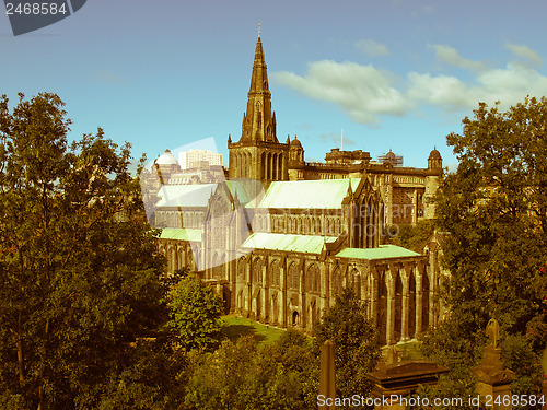 Image of Retro look Glasgow cathedral