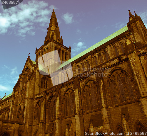 Image of Retro look Glasgow cathedral