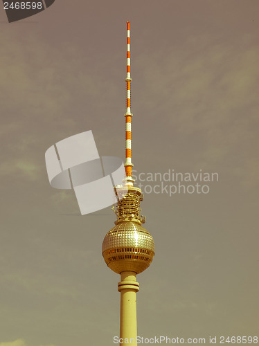 Image of Retro looking TV Tower, Berlin