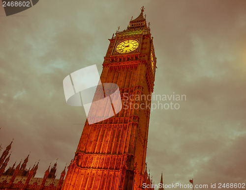 Image of Retro looking Big Ben