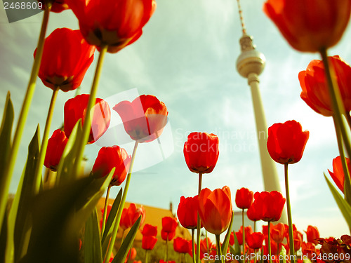 Image of Retro looking TV Tower, Berlin