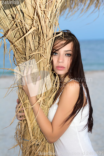 Image of Pretty young brunette