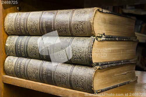Image of Old books on shelf