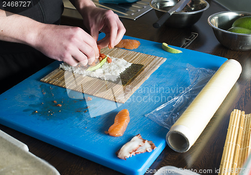 Image of Sushi in sushi bar