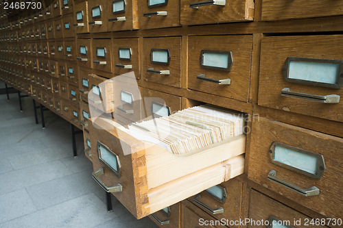 Image of Old archive with drawers