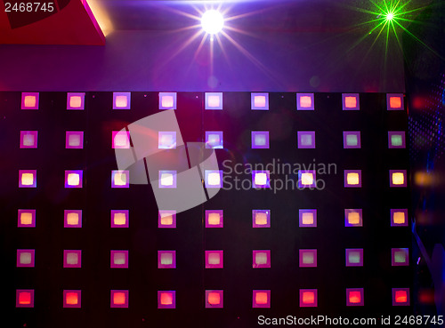 Image of Disco with colorful lights