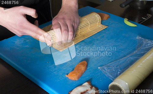 Image of Sushi in sushi bar