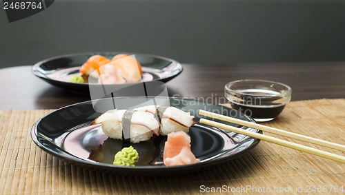 Image of Sushi in sushi bar