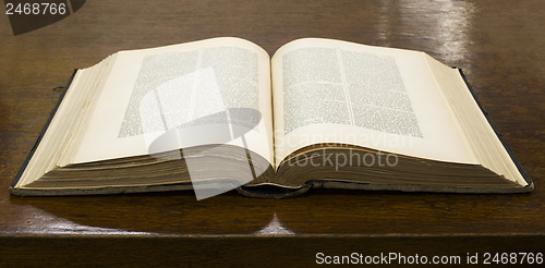 Image of Open old book