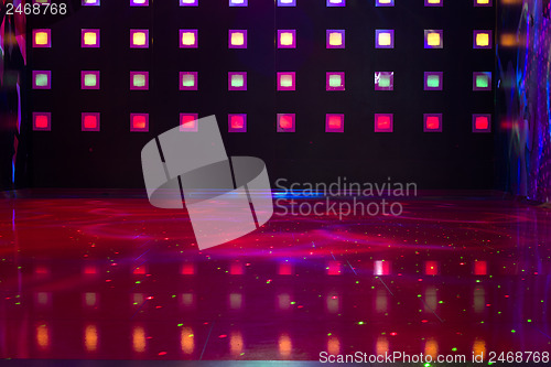 Image of Disco with colorful lights